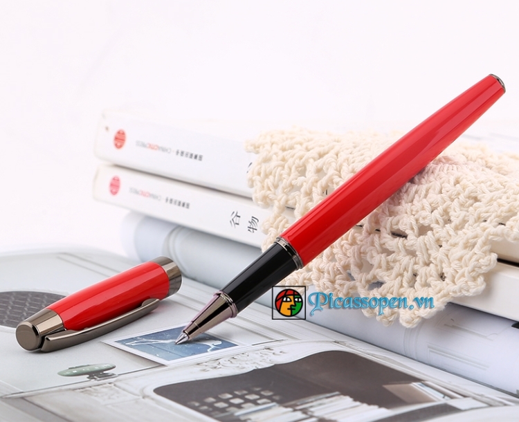 Bút dạ bi cao cấp Picasso 920 màu đỏ