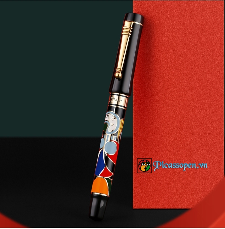 Bút máy cao cấp Picasso 90 cài màu vàng