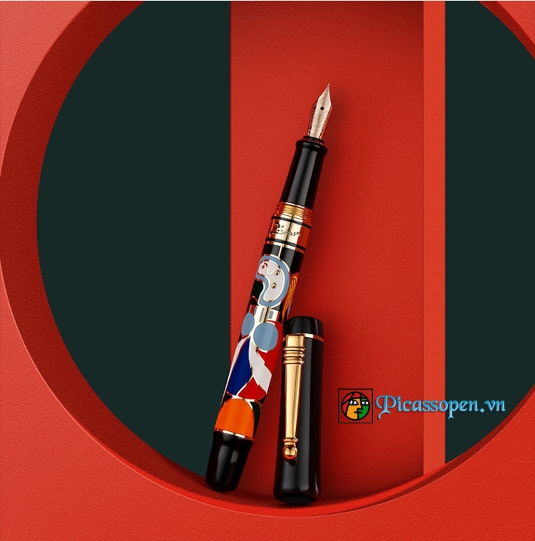 Bút máy Picasso 90 cài màu vàng