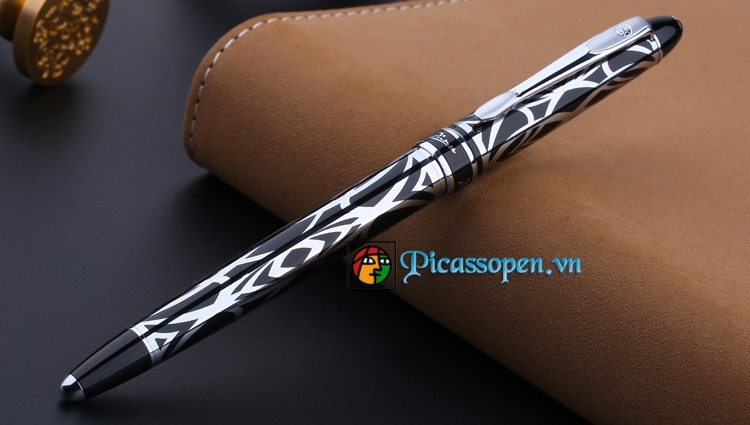 Bút cao cấp Picasso 901 màu đen bạc