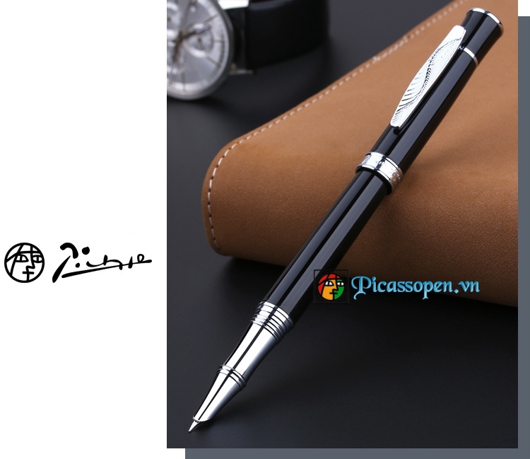 Bút máy Picasso 607 màu đen, cỡ ngòi 0.38mm