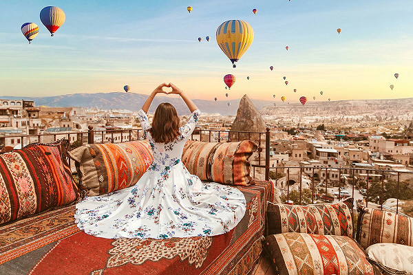 Ngắm khinh khí cầu ở Cappadocia