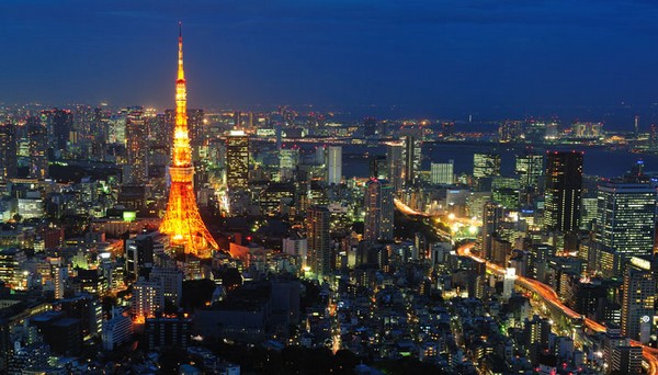 đi tour nhật bản ngắm Toàn cảnh Tokyo ban đêm