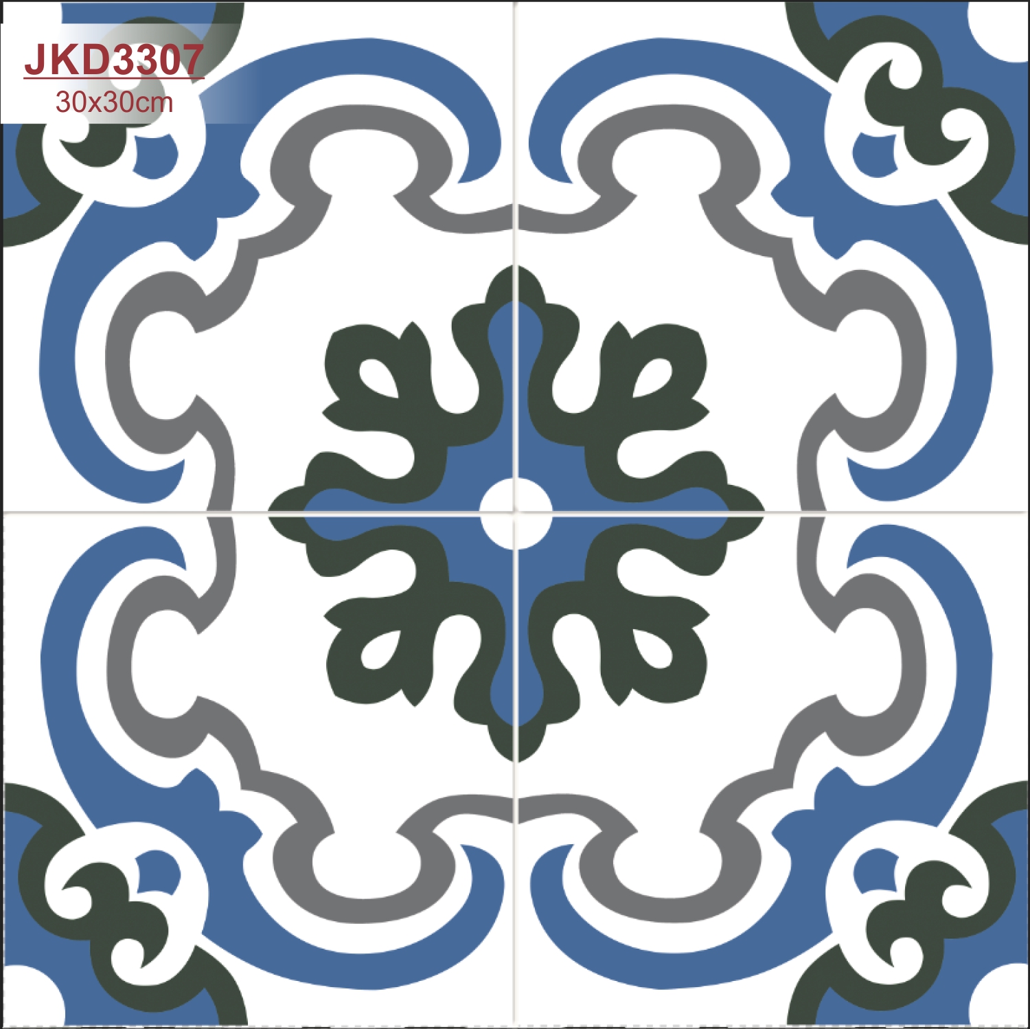 GẠCH BÔNG 30x30: JKD3307 GẠCH BÔNG 30x30: JKD3307