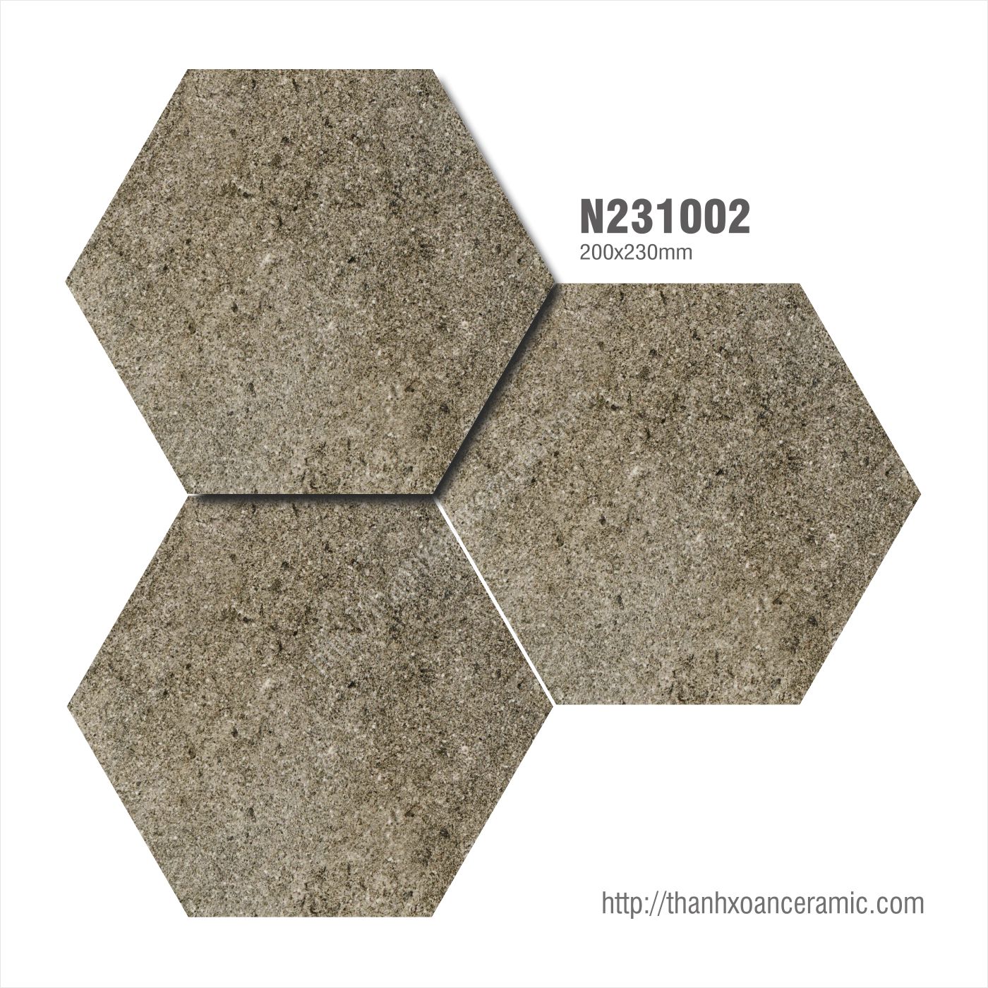 GẠCH LỤC GIÁC 20x23: N231002 GẠCH LỤC GIÁC 20x23: N231002
