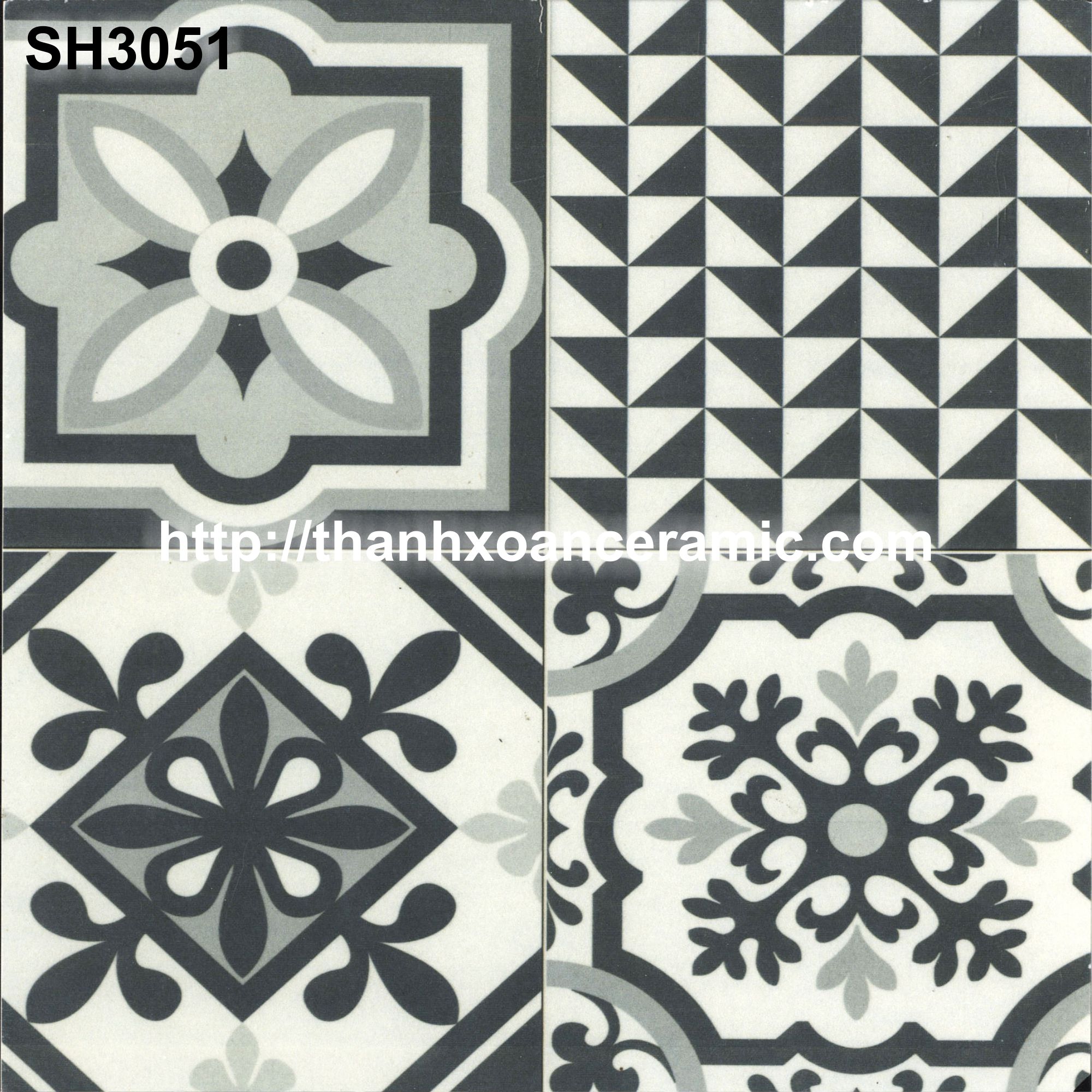 GẠCH BÔNG 30x30: SH3051 GẠCH BÔNG 30x30: SH3051