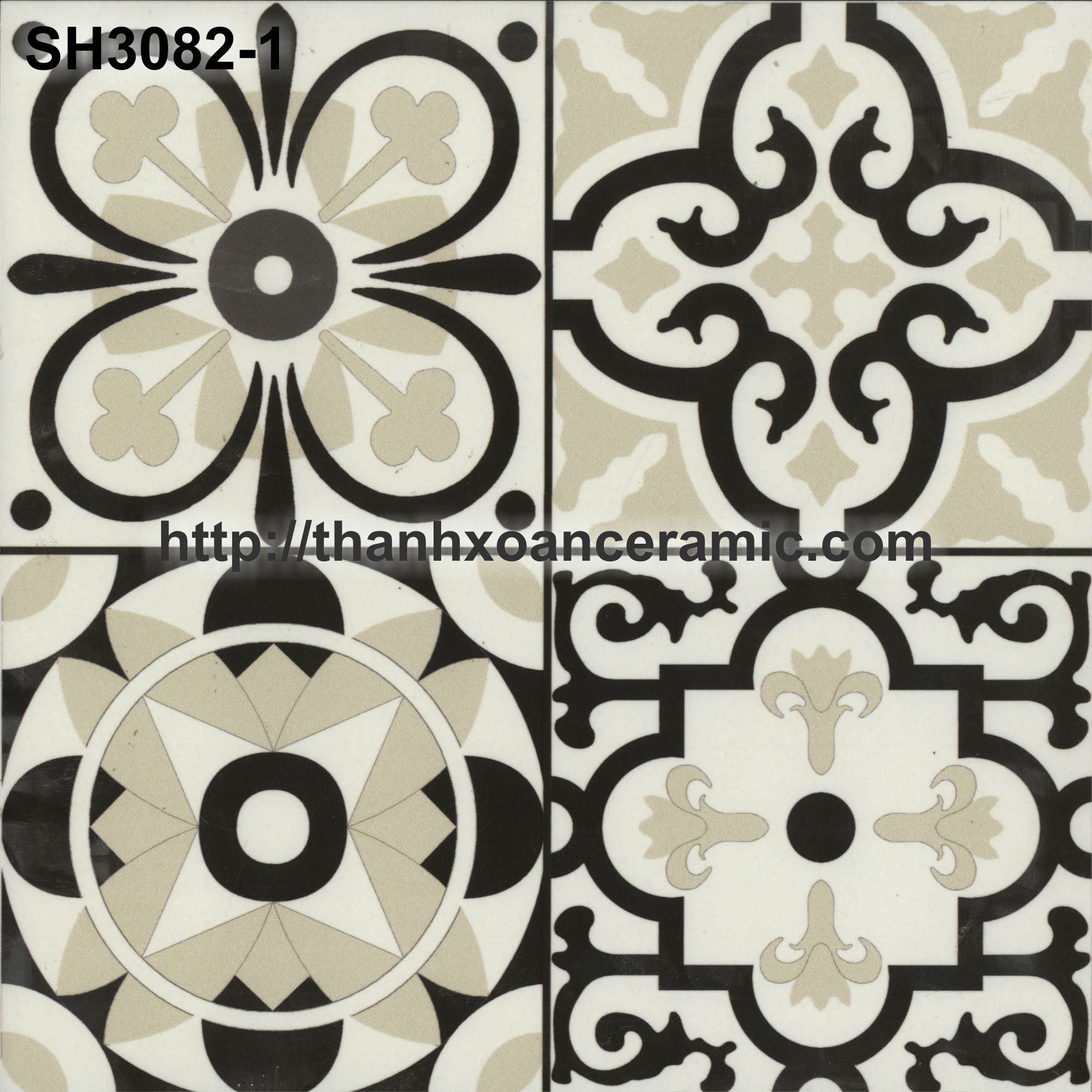 GẠCH BÔNG 30x30: SH3082 (15F) GẠCH BÔNG 30x30: SH3082 (15F)