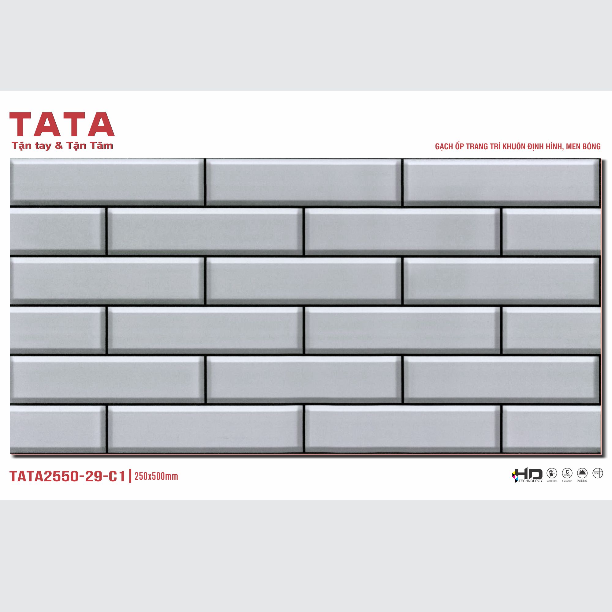 GẠCH ỐP TƯỜNG TATA 20x50: TATA2550-29-C1 GẠCH ỐP TƯỜNG TATA 20x50: TATA2550-29-C1