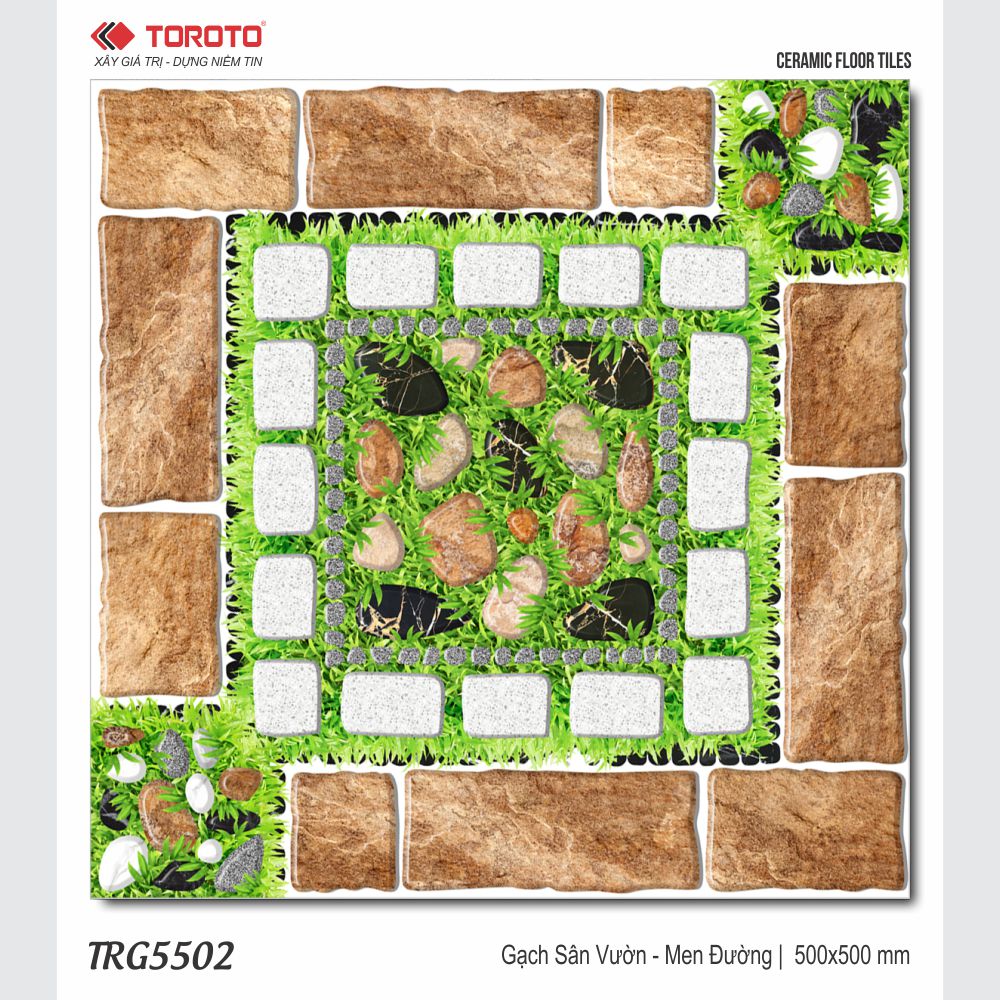 GẠCH LÁT SÂN VƯỜN 50x50: TRG5502 GẠCH LÁT SÂN VƯỜN 50x50: TRG5502
