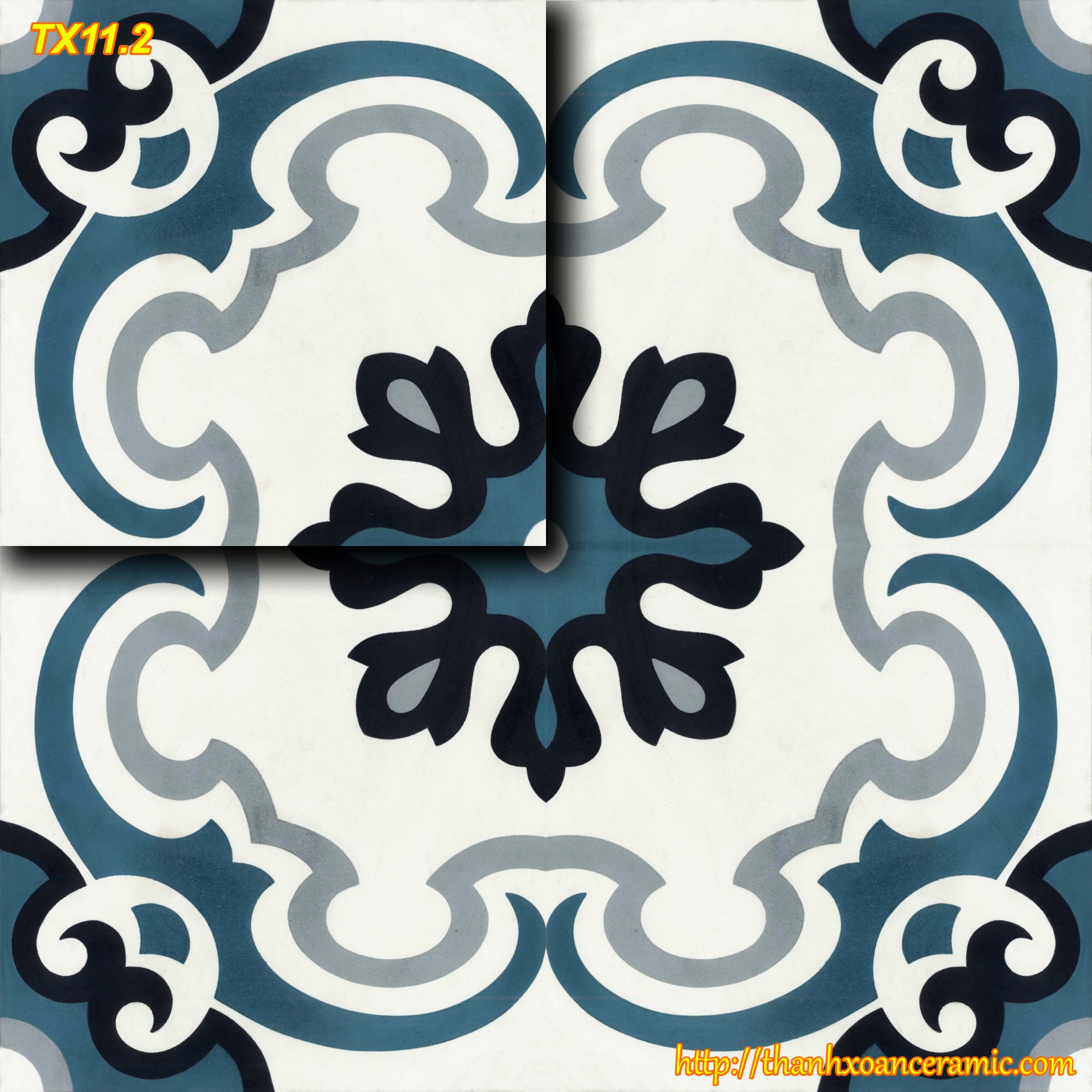 GẠCH BÔNG TRUYỀN THỐNG 20x20: TX11.2 GẠCH BÔNG TRUYỀN THỐNG 20x20: TX11.2