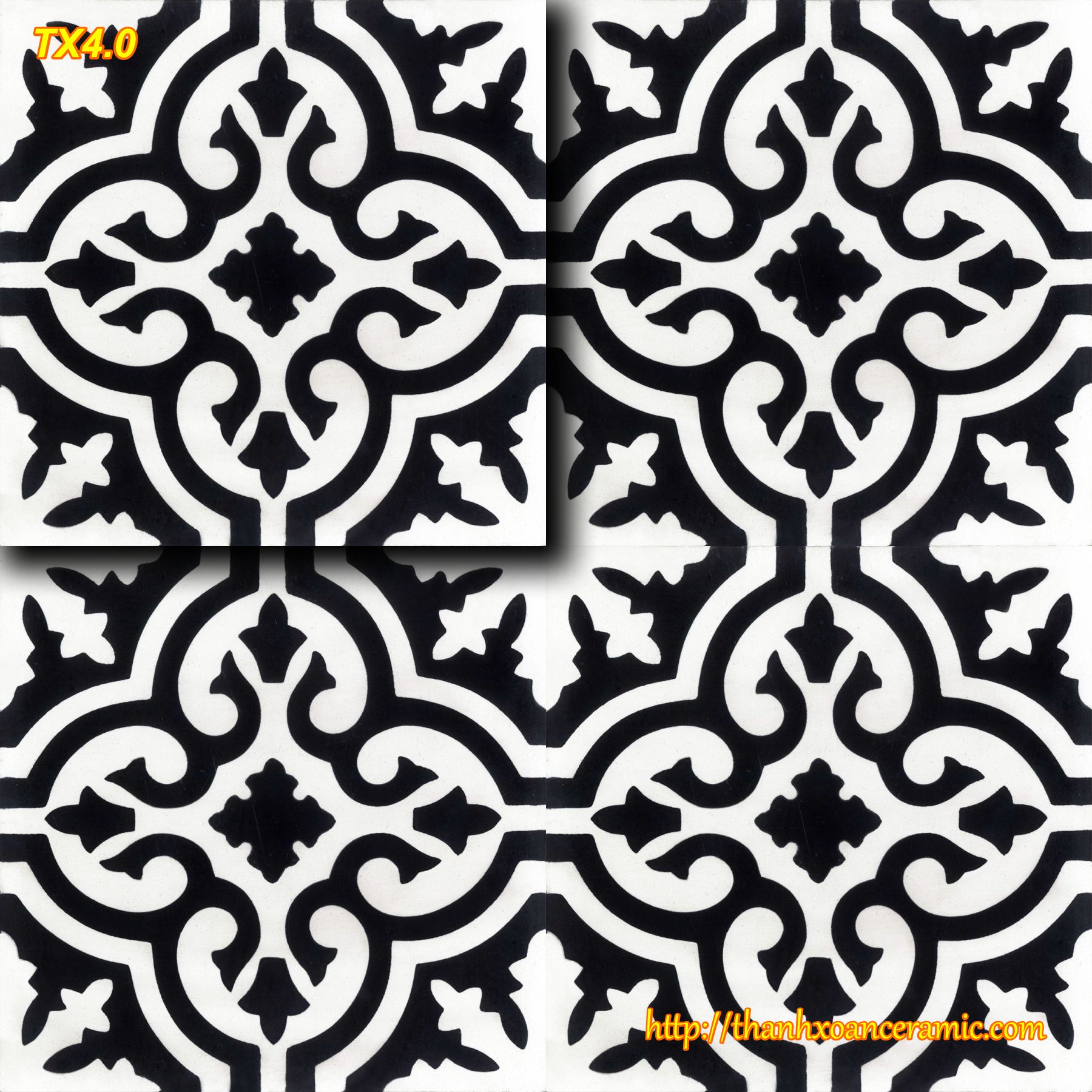 GẠCH BÔNG TRUYỀN THỐNG 20x20: TX4.0 GẠCH BÔNG TRUYỀN THỐNG 20x20: TX4.0