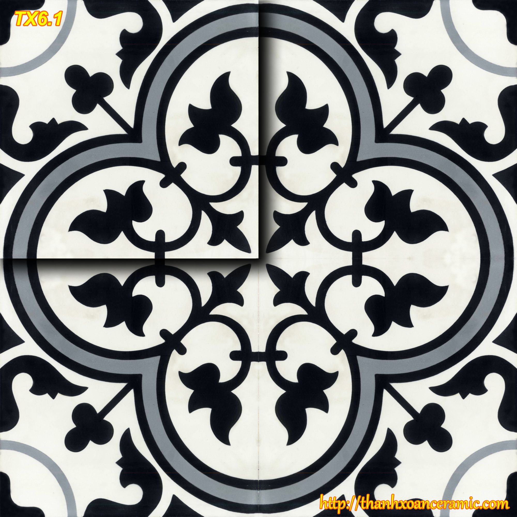 GẠCH BÔNG TRUYỀN THỐNG 20x20: TX6.1 GẠCH BÔNG TRUYỀN THỐNG 20x20: TX6.1