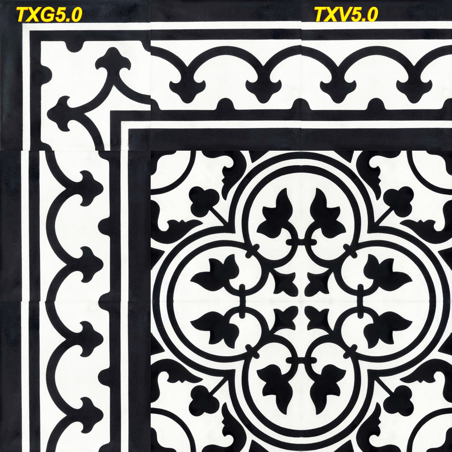 GẠCH BÔNG TRUYỀN THỐNG 20x20: VIỀN GÓC GẠCH BÔNG TRUYỀN THỐNG 20x20: VIỀN GÓC