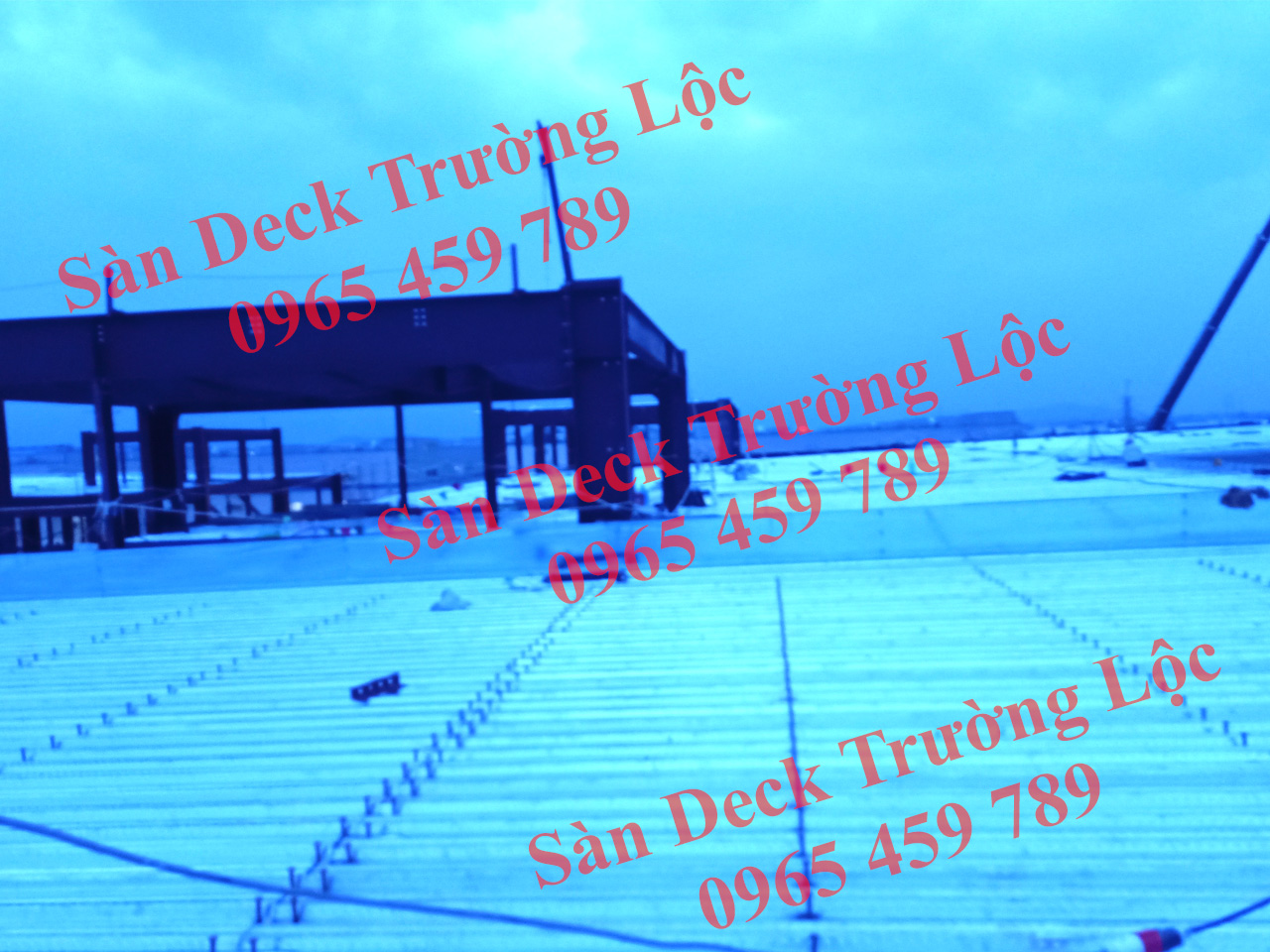 Thi công sàn deck trường lộc