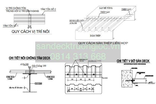 bản vẽ biện pháp thi công sàn deck