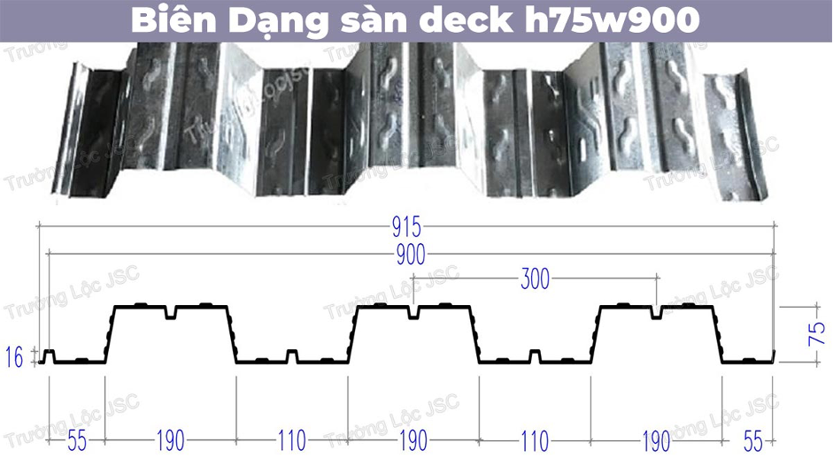 deck profile - h75w900