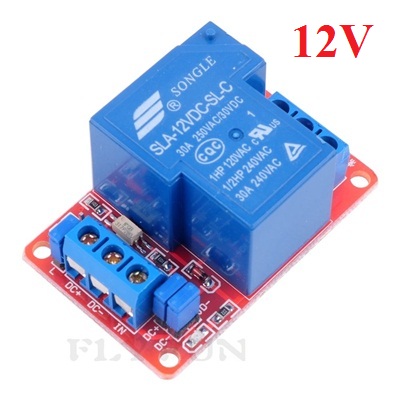 30A -12Vdc relay module with optocoupler
