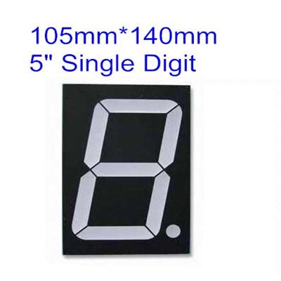RED LED single 1 digit 5 inch