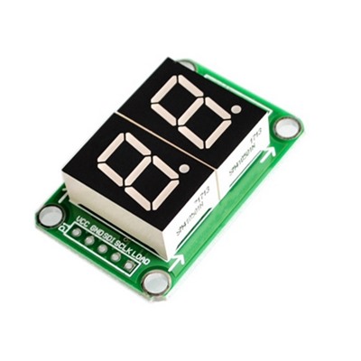 LED Display Module 2 Digital 74HC595 tube