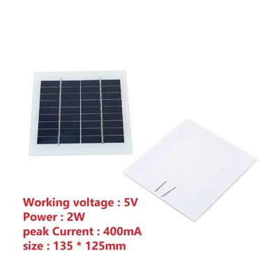 Solar power panels 5V 400mA 135 X 125mm