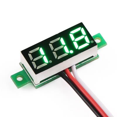 DC digital voltmeter 0.36-inch LED Green 3 wire