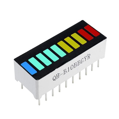 LED Battery 10 Segment 4 Color Display-B