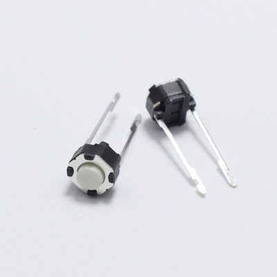 Tact switch Round Micro 6*6*5 2 Pin white