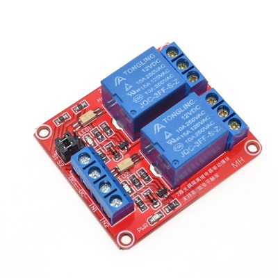Module 2 Relay 5V opto high and low level dual trigger