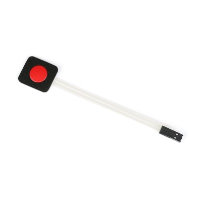 1 Key Button Membrane Red