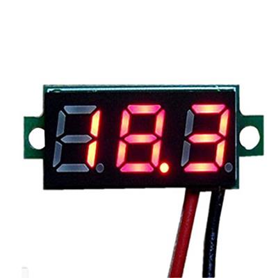 DC digital voltmeter 0.36-inch LED red 2 wire