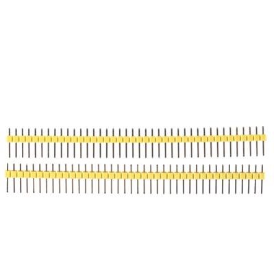 1x40 Pin 2.54mm DIP Straight Yellow color