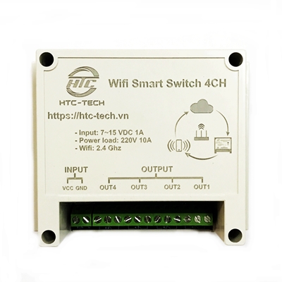 Module HTC WiFi ESP8266 4 Relay