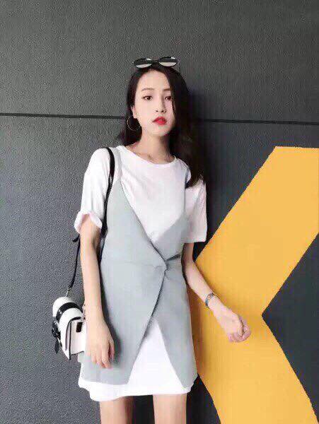 Set ghi le xám+ thun cute