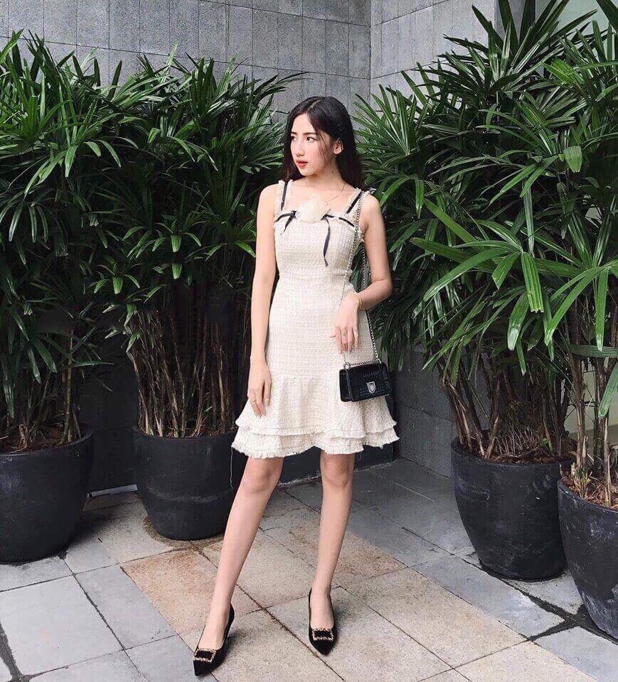🌼🌸Đầm bố viền hoa sang chảnh