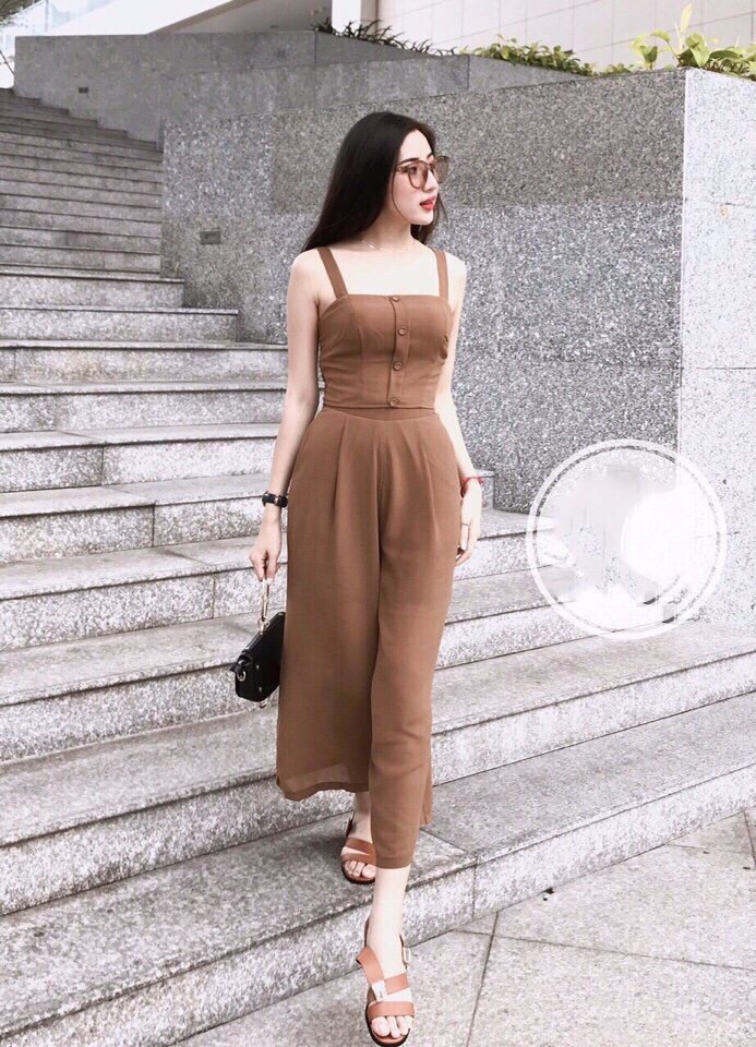 Set 2 dây nút + quần voan