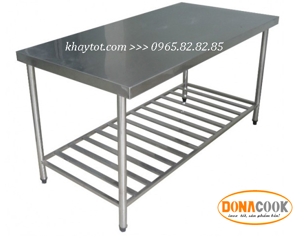 Bàn inox có nan dưới