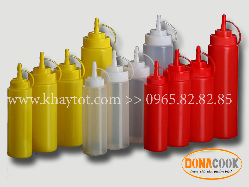 bình nhựa đựng nước sốt