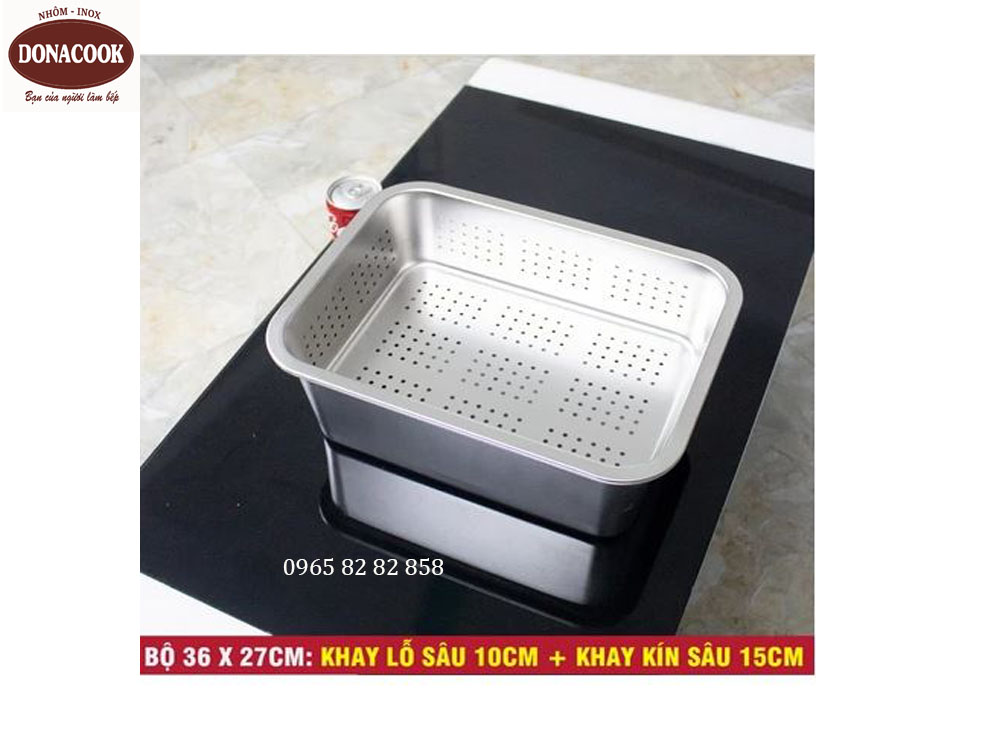 bộ khay inoc kt 36x27