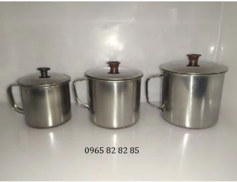 CA INOX CÓ QUAI VÀ CÓ NẮP