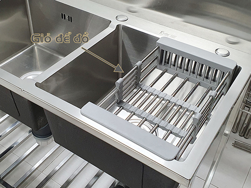 CHẬU RỬA 2 HỐ INOX