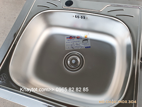 Chậu rửa inox kèm kệ bếp, 1 hố
