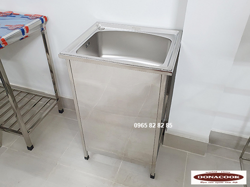 chậu rửa tay inox có chân
