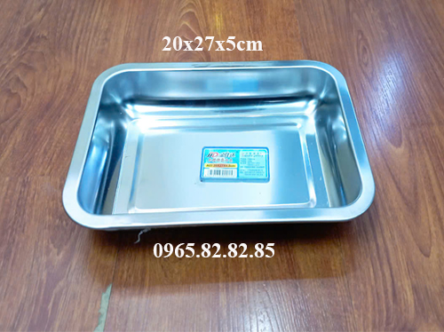 khay inox 20x27x5cm