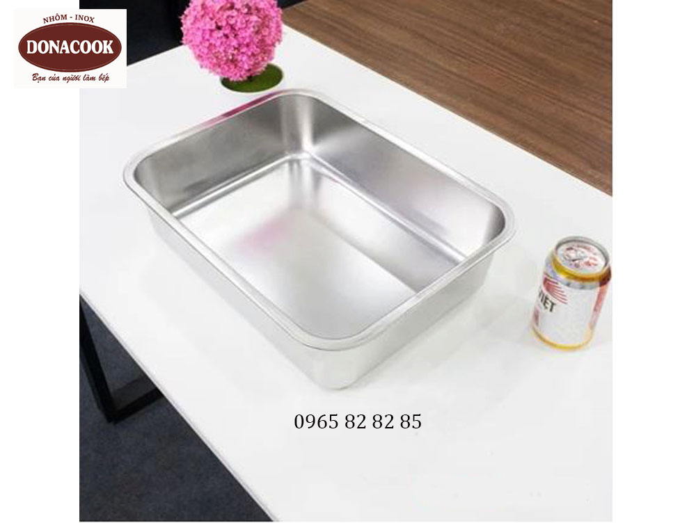 khay 30x40x10cm  có nắp inox