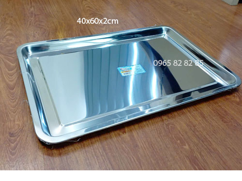 khay inox can 40x60x2cm