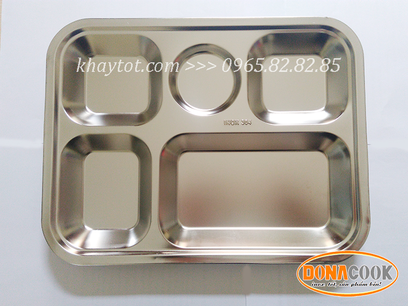 khay inox 5 ngăn