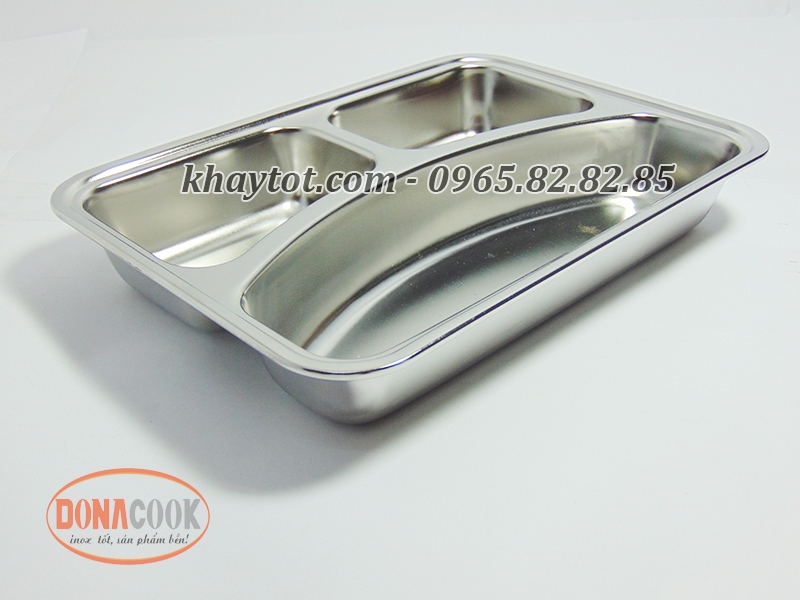 Khay cơm 3 ngăn cao cấp