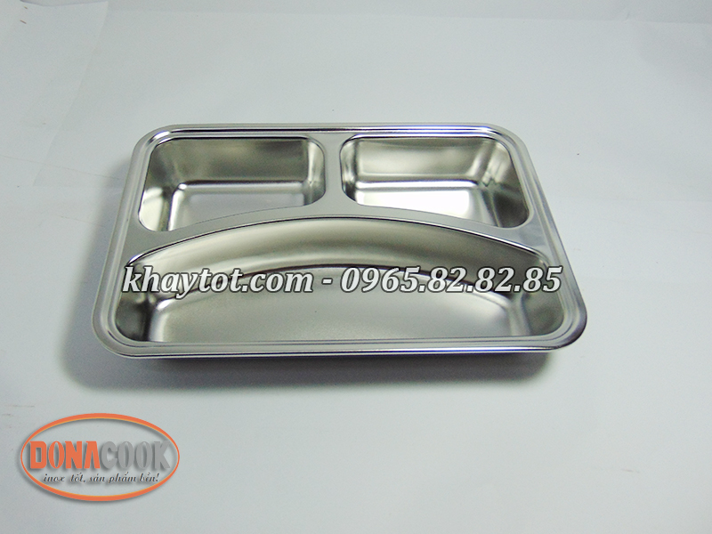 khay cơm 3 ngăn sâu