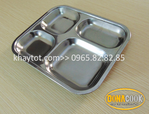 khay cơm inox 4 ngăn