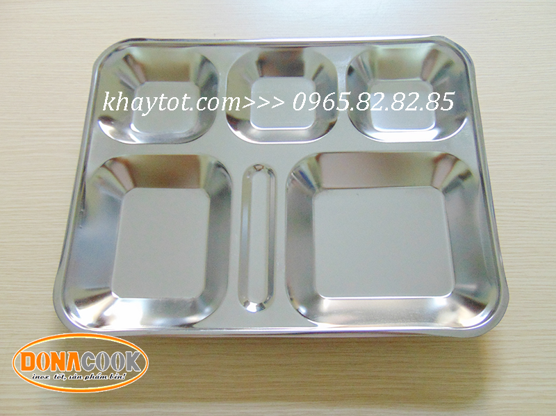 Khay cơm inox 5 ngăn kcxt -kc6n